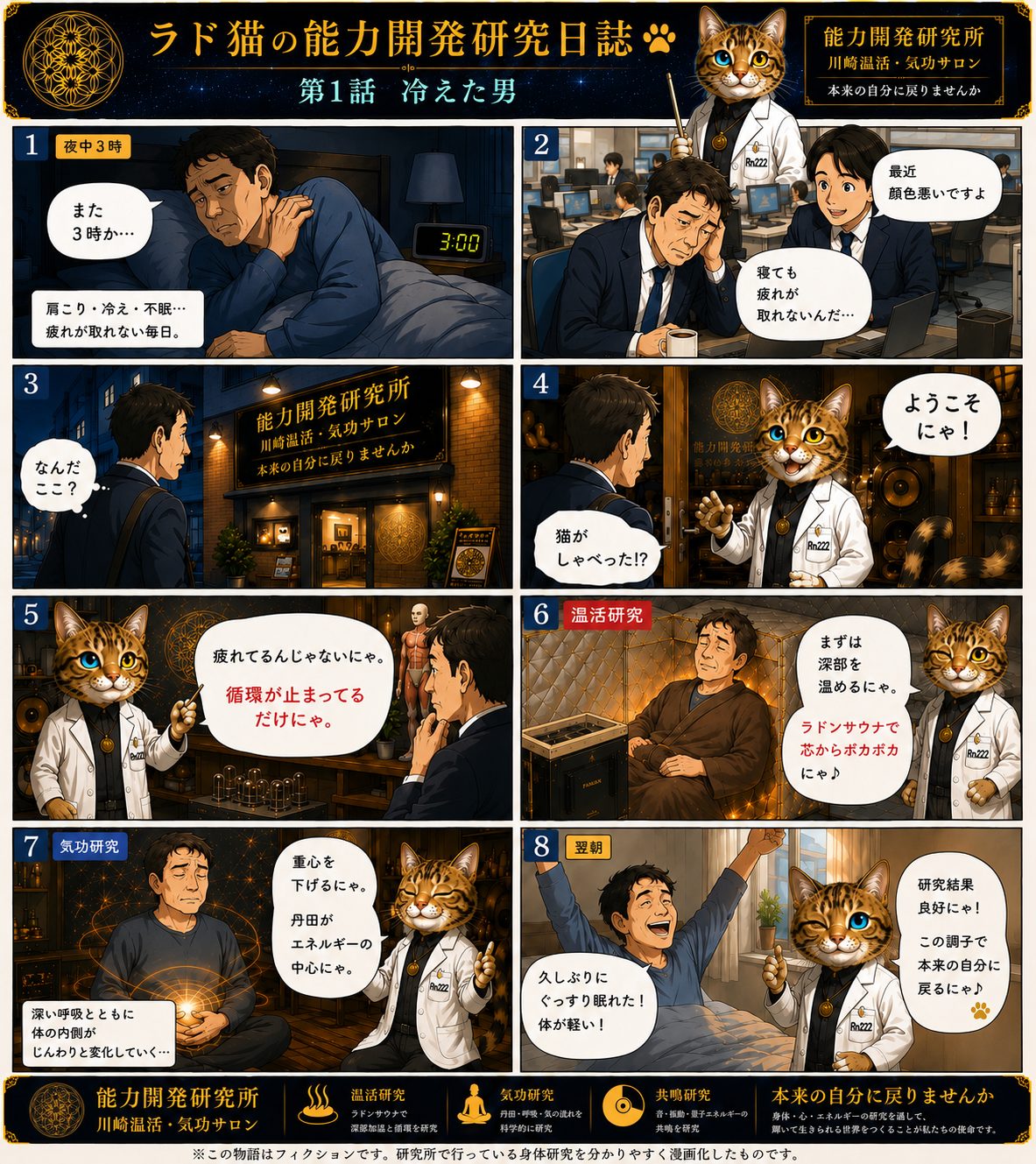 ラド猫の能力開発研究日誌 第1話 冷えた男